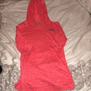 Hooded 3/4 Sleeve Under Armour Workout Top